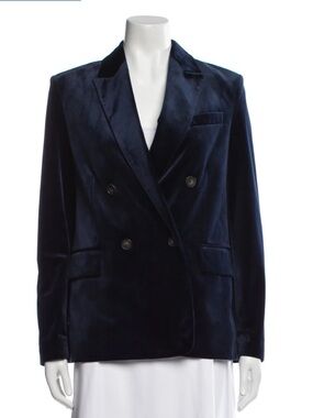 Vince Navy Velvet Women's Blazer